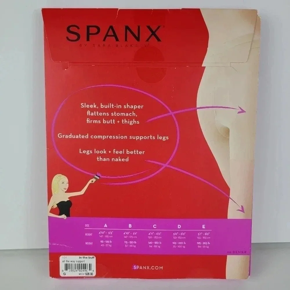 NWT Spanx all day support sheer hose